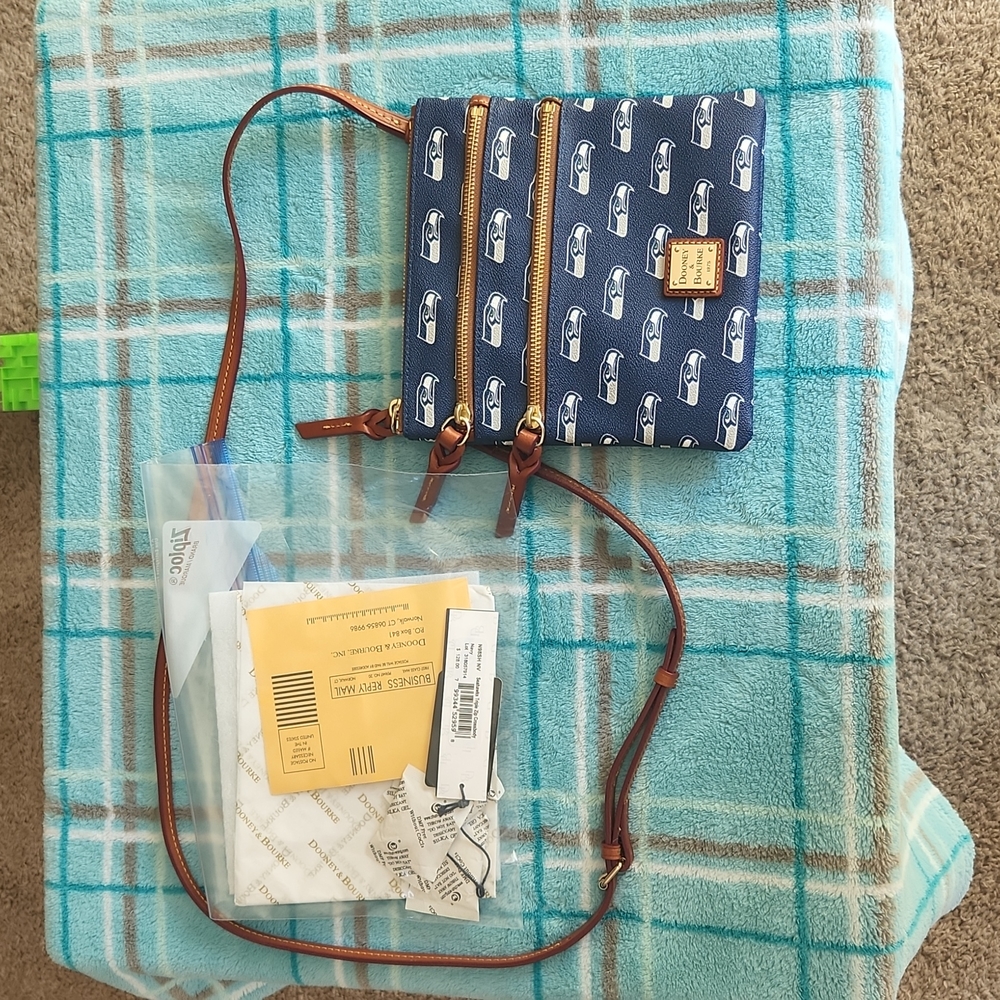 Dooney & Bourke Seahawks Triple Zip Crossbody